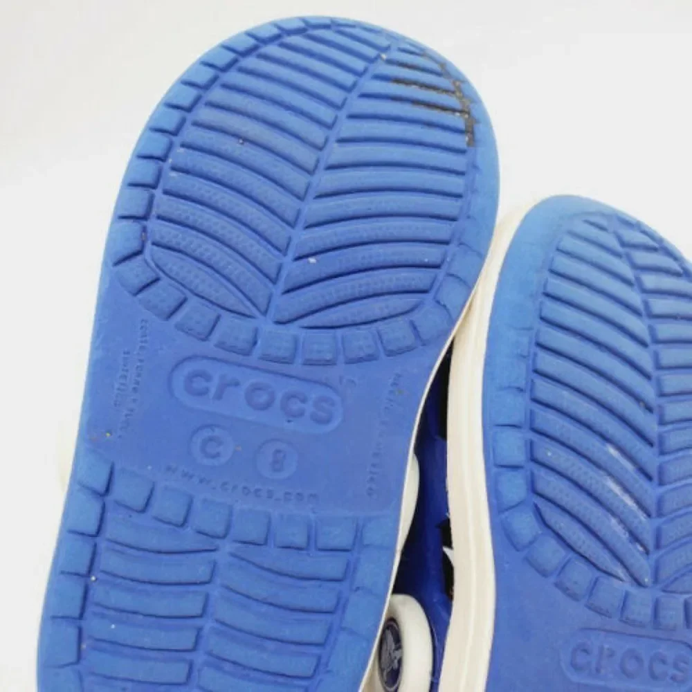 Crocs Unisex Kids Perforated Slingback Clogs Sz 8